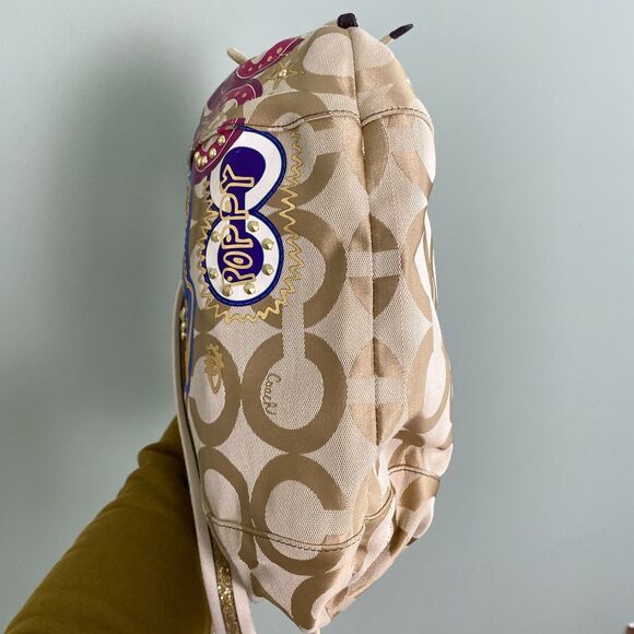 Coach Poppy Jazzy Bag Purse Signature C Canvas Graffiti Shoulder Crossbody 15311 - Picture 9 of 16